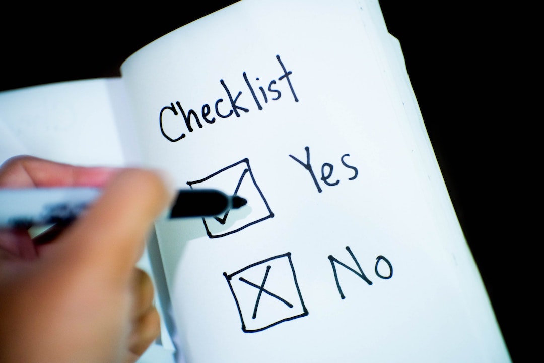 Checklist - Photo by Tara Winstead from Pexels
