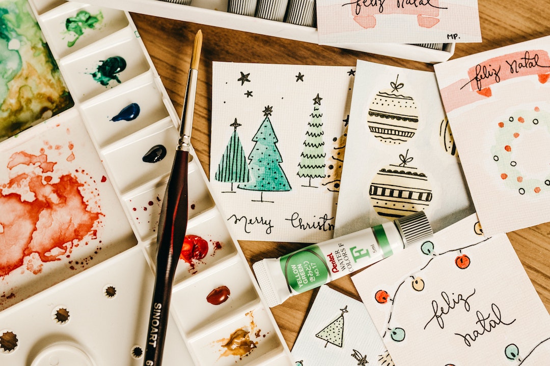Aquarelle Christmas Cards - Photo by Jonathan Borba from Pexels