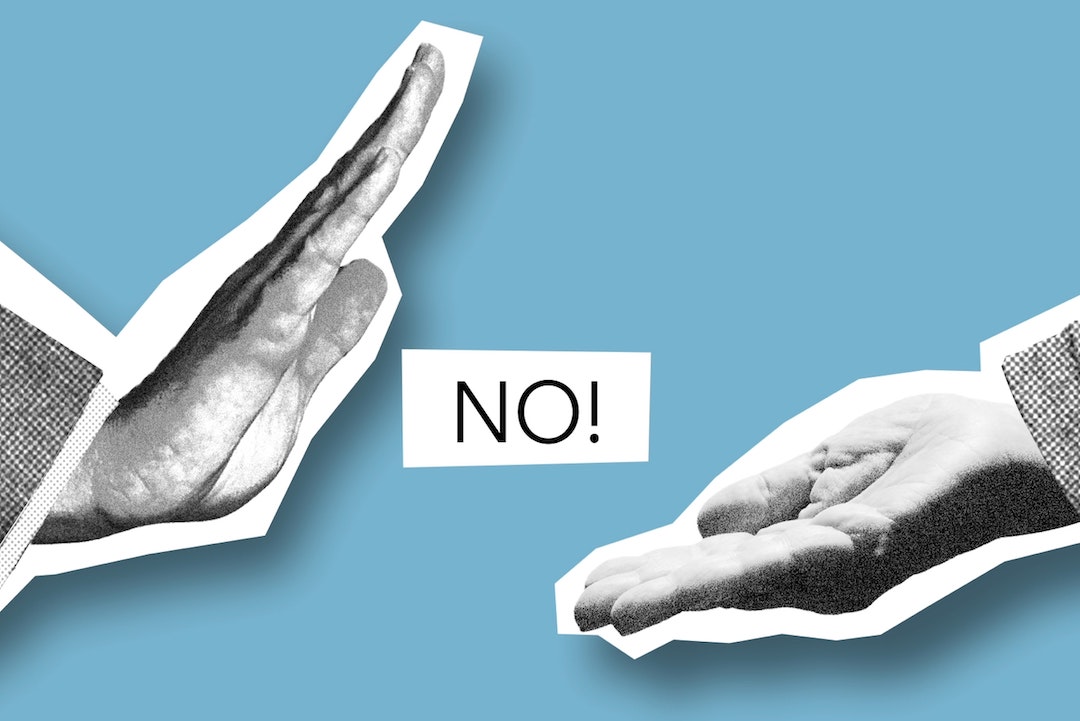 Two hand with a NO between - Photo Photo by Monstera on Pexels