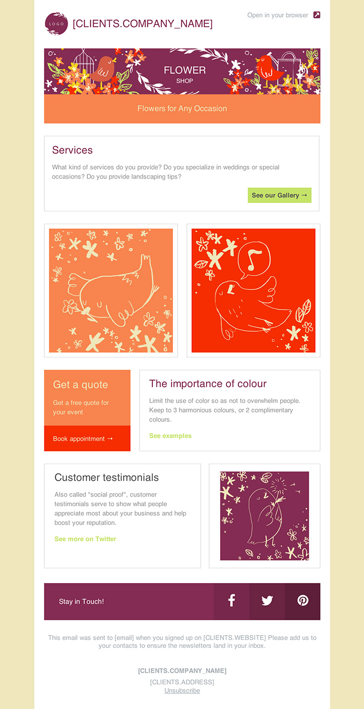business newsletter free email templates cakemail template newsletter free