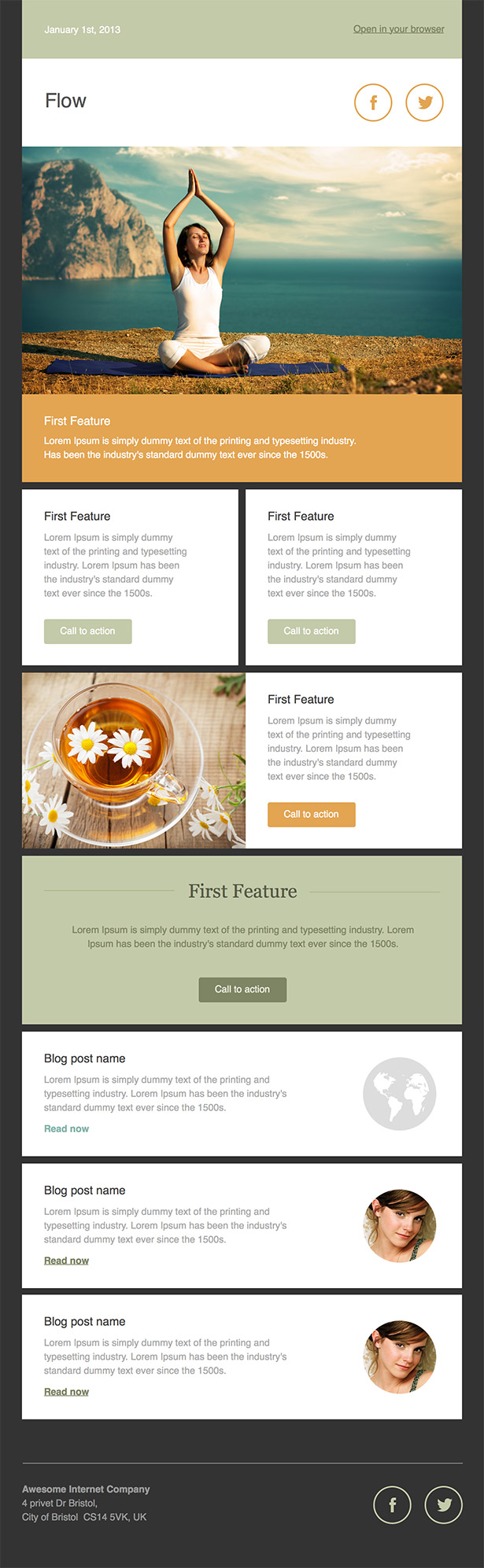 Newsletter Templates Free Email Templates Cakemail Com